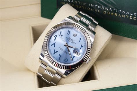 rolex datejust arabic dial iced out|rolex datejust 41 arabic numerals.